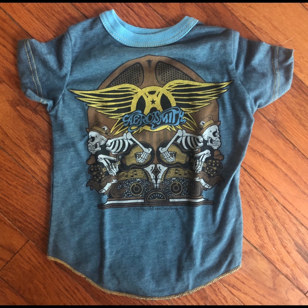 Aerosmith Skeletons Rowdy Sprout Kids Tee Shirt